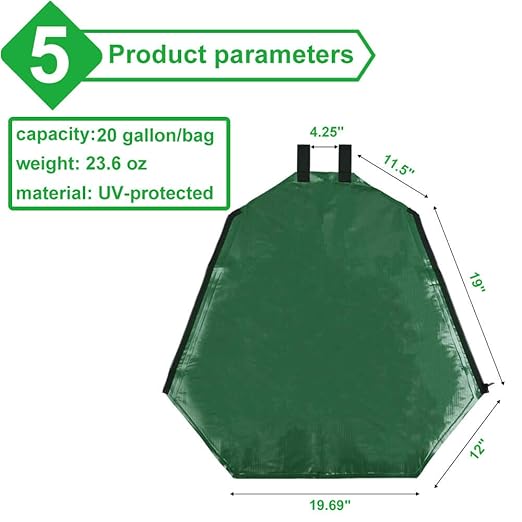 vensovo 2 Pack Tree Watering Bag - 20 Gallon Slow Release Tree Automatic Irrigation Bag with Zipper