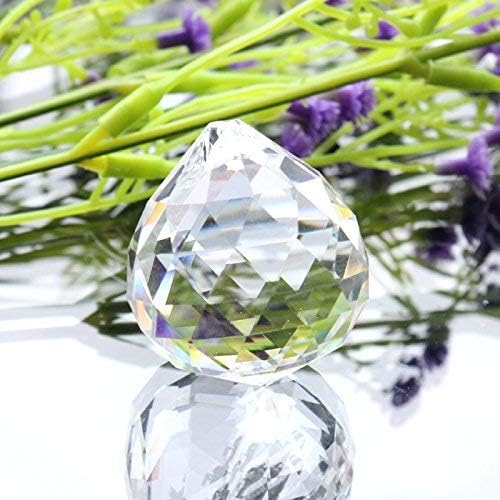 MerryNine 60mm Clear Crystal Ball Prism Sun Shine Catcher Rainbow Pendants Maker, Hanging Crystals Prisms for Windows, for Feng Shui, for Gift(60mm/2.36" 1pack)