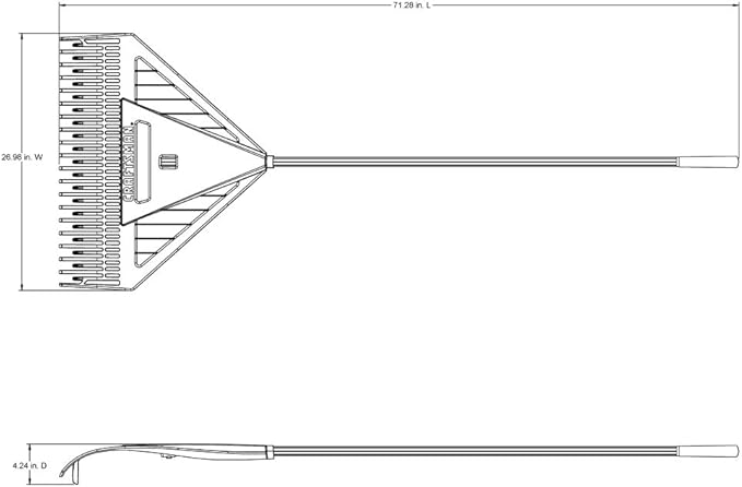 CRAFTSMAN 2-Piece Raking Set with Leaf & Lawn Rakes, Fiberglass & Rubber Coated Handles, Cushion Grips, for Leaves, Thatching, Dethatching