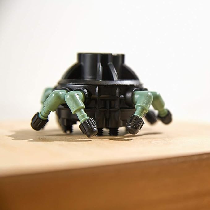 20-Pack Orbit 67000 Adjustable Flow 8-Port Drip Irrigation Manifold for 1/4 Inch Tube - Customized Watering for Your Garden