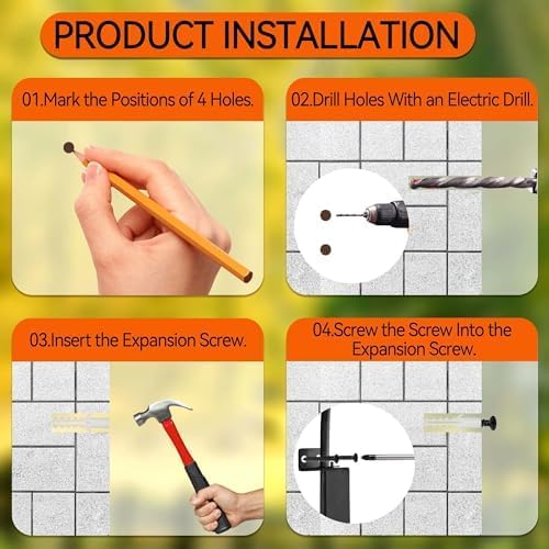 Qiang Ni Swivel Plant Hanger Bracket: Bird Feeder Hanger for Outdoor Wall Mount (22 - A, 22 Inch)