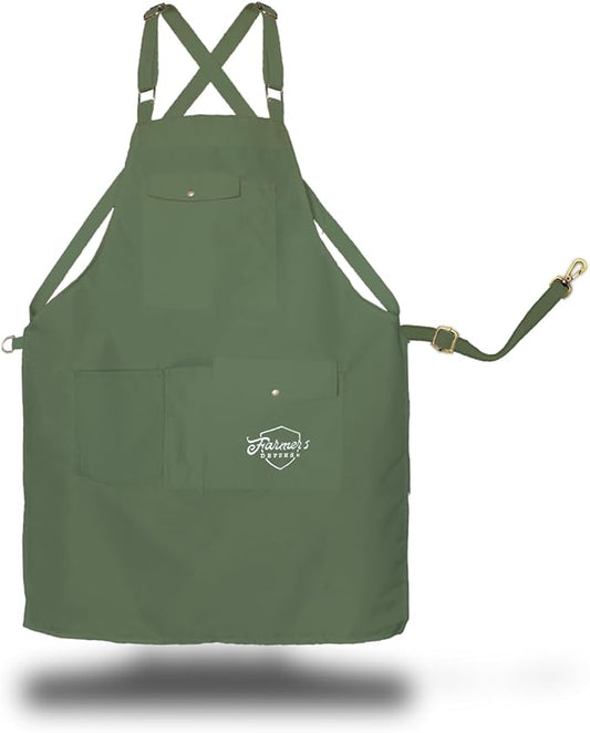 FARMER'S DEFENSE Lightweight Garden Apron with Pockets