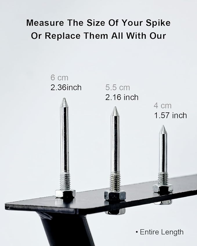 Heeqinn Lawn Aerator Spikes, Replacement Aerator Spike Parts for Lawn Aerator Shoes and Aerator Tools, 1.6inch, 20pcs