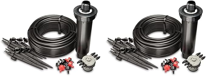 Rain Bird CNV182EMS Drip Irrigation Sprinkler Conversion Kit, 1800 Series Pop-Up to 6 Drip Emitters with 1/4" Tubing (Pack of 2)