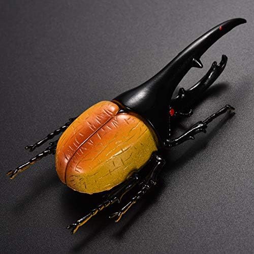 Hiawbon 5.5 inch Fake Beetle Simulated Beetle Model Realistic Plastic Beetle Figures for Fairy Garden Decoration, Set of 6