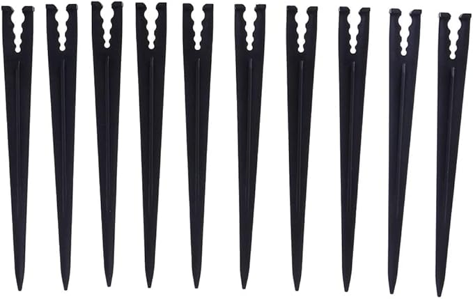 500 Pcs Plastic Irrigation Drip Support Stakes for 1/4-Inch Tubing Hose 4/7 or 3/5 Irrigation Hose Holder&Emitters/Drip Irrigation Kits/Garden Tools for Vegetable Gardens Flower Beds Herbs Garden