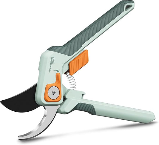PrunePro Pruning Shears for Gardening Professional Bypass Hand Pruner Up to 1 Inch Cut Capacity Sharp Stainless Steel Blade Garden Scissors Plant Flower Garden Clipper 1 Pack