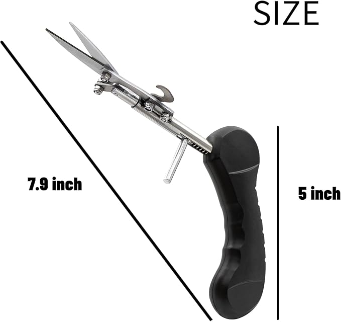 Pointed Stainless Steel Gardening Shears, Hand Pruners, Garden Clippers Handheld, Floristry Scissors, Picking Pepper Wolfberry Fruit (Black)