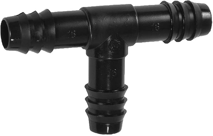 Irrigation Fittings Kit for 1/2" Tubing 20 PIECE SET - 5 Tees, 5 Couplings, 5 Elbows, 5 End Cap Figure 8 Plugs - Barbed Connectors (For Rain Bird 16mm .520 ID and Compatible Drip or Sprinkler Systems)