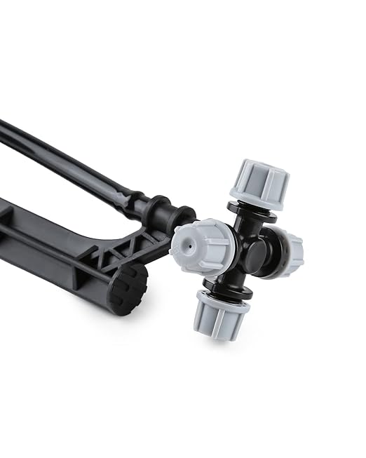 Drip Irrigation Misting Sprinkler Emitter on Spike Assembly, 9 Sets Micro Spray Mister with Stake and 1/4 inch Tubing for Cooling Humidification Nursery Landscape