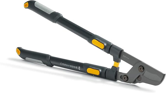 Woodland Tools Co. Heavy Duty Extendable Lopper – 25"-37" Telescoping Handles, LeverAction Mechanism, 1.75" Cut Capacity, Ideal for Tree and Branch Trimming