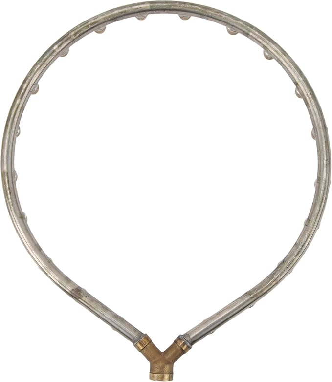 Multifunctional Annular Nozzle, G3/8 Female Thread Multi Head Ring Shaped Atomizing Nozzle, Rotating Nozzle for Garden Agricultural Irrigation(20 heads Heart shape)