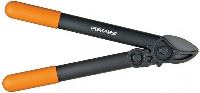 Fiskars 15-Inch PowerGear Loppers, Sharp Steel Blade Bush and Tree Trimmer, Cuts up to 1.25-Inch Diameter Branches, Rust Resistant and Lightweight Pruner, Yard Tools for Gardening