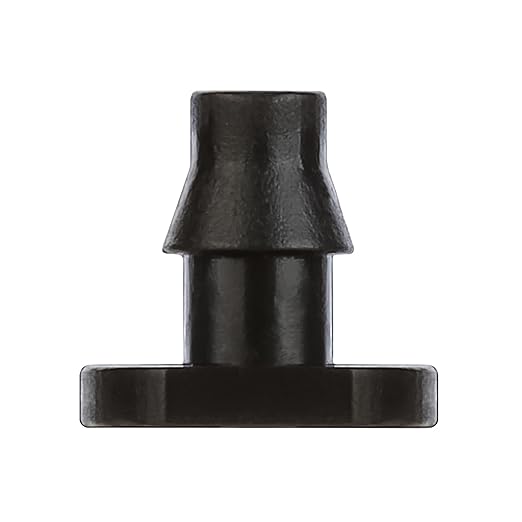 1/4" Drip Irrigation End Plug: Gardeners Drip Irrigation Fitting - Lawn Drip Irrigation System Connectors for 1/4 inch Drip Irrigation Tubing