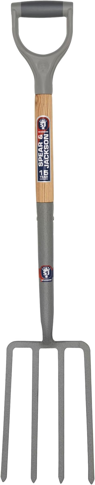Spear & Jackson 1680NB Neverbend Carbon Steel Digging Fork 99.5 x 20.5 x 10 cm
