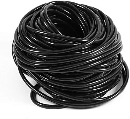 Drip Irrigation Hose, 20M 3/5mm Garden Distribution Tubing Watering Drip Pipe Micro Emitter Tube Hose Line Dripper System, for DIY Garden Irrigation System, Black