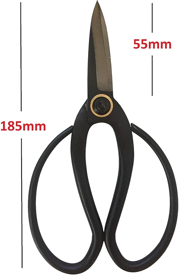 GARDEN GURU Bonsai Scissors - Traditional Butterfly Bonsai Pruner Shear for Precise Trimming Pruning and Deadheading of Flowers Plants, Japanese Bonsai Garden Tools (180mm 2 Pack)