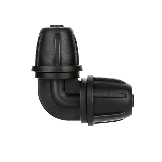 1/4" Drip Irrigation Fittings, Lock Barbed Drip Elbow Connectors for 1/4 Inch Drip Irrigation Tubing -Pack of 30