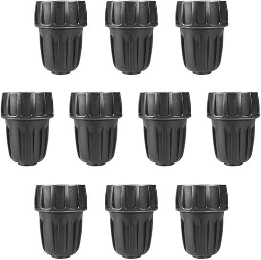 10 Pack 1/2 Inch Drip Irrigation Tubing to Faucet/Garden Hose Adapter, 3/4" GHT to 1/2" Drip Irrigation Fittings, Plastic 3/4 Inch Faucet Connector Garden Hose Adapter