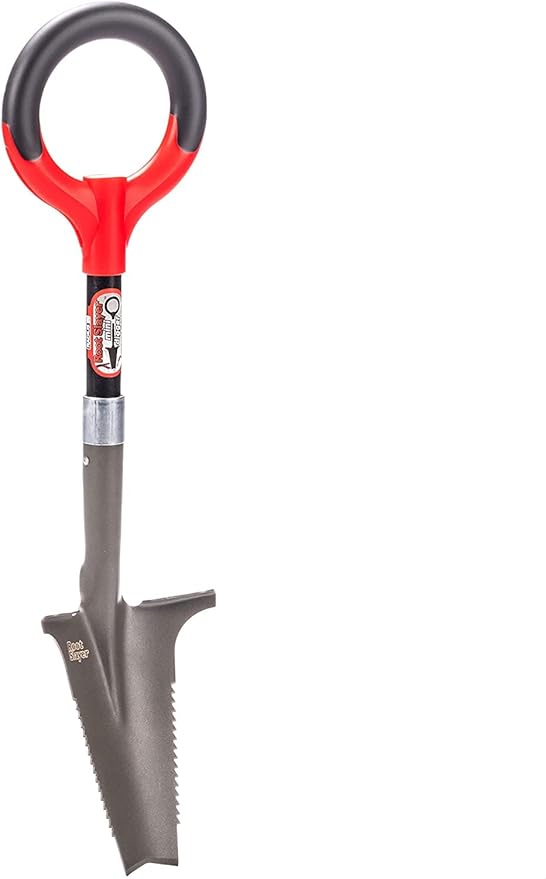 Radius Garden 22411 Root Slayer Mini-Digger Shovel, Red