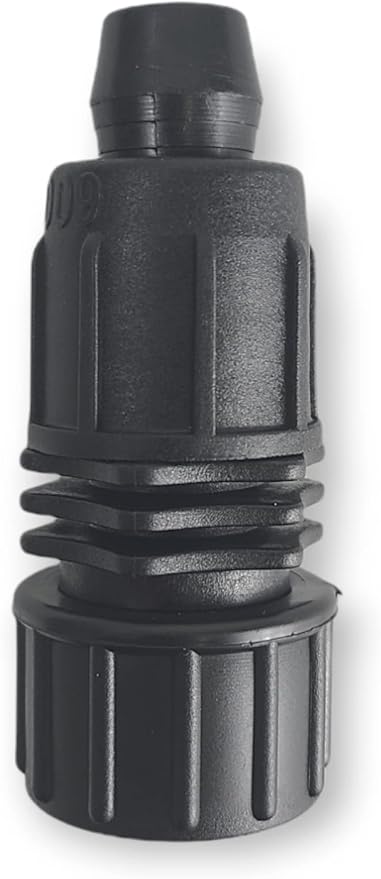 USA Made - 5 Pack Premium 1/2 Inch Drip Tape Irrigation Tubing 17mm Swivel Adapter Universal Perma-Loc Connector Barbed Locking Fitting - Fits All Brands Rainbird, Netafim, Etc. 17mm