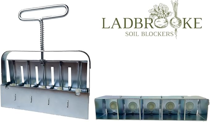 Ladbrooke Genuine Soil Block Maker - Mini 5 Hand Held, Made in England