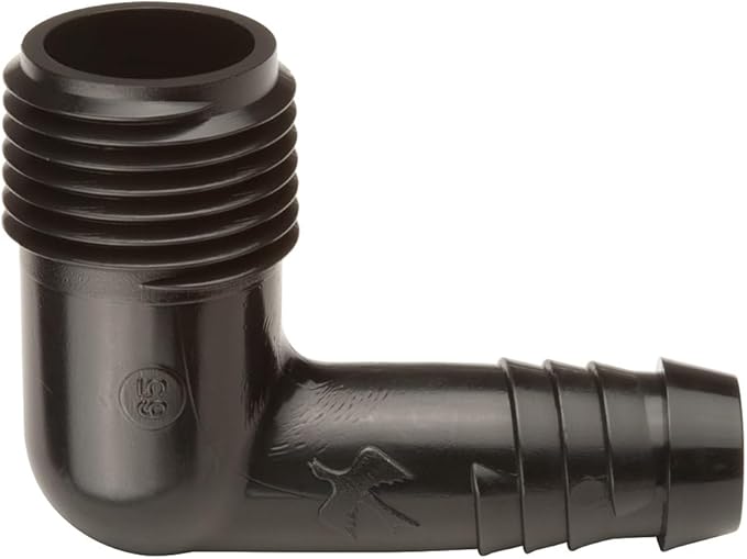 Rain Bird SWGE050B EZ Swing Pipe Elbow Fitting, 1/2" Male Pipe Thread x 1/2" Barb, 10 Count (Pack of 1)