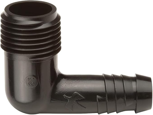 Rain Bird SWGE050B EZ Swing Pipe Elbow Fitting, 1/2" Male Pipe Thread x 1/2" Barb, 10 Count (Pack of 1)