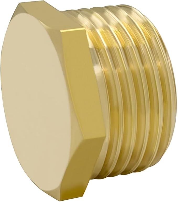 Hooshing 6PCS 3/4" GHT Male Garden Hose End Cap Plug Garden Irrigation Pipe Fittings Water Tubing Stopper