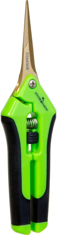 Hydrofarm HGPP400T Titanium Precision Pruners, Green