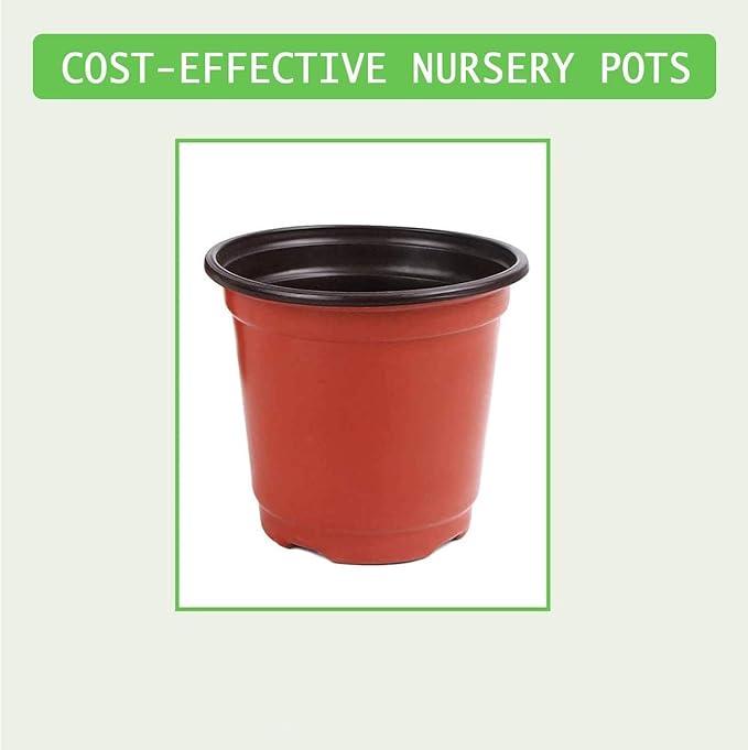 Augshy Plant Pots,40 Pcs 4" Plastic Plant Nursery Seed Starting Pots Nursery Pots for Succulent Seedling Cutting Transplanting