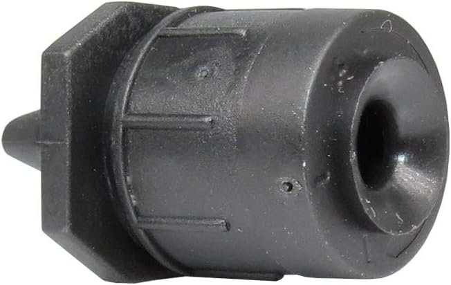 Lxcom Lighting 100 Pcs Irrigation Drippers Adjustable Drip Emitter Micro Spray 360 Degree Full Circle Pattern Water Flow Irrigation Drippers Sprinkler Drip Watering System Parts Drip Irrigation(Black)