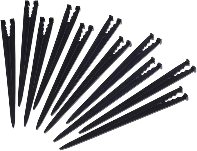 500 Pcs Plastic Irrigation Drip Support Stakes for 1/4-Inch Tubing Hose 4/7 or 3/5 Irrigation Hose Holder&Emitters/Drip Irrigation Kits/Garden Tools for Vegetable Gardens Flower Beds Herbs Garden