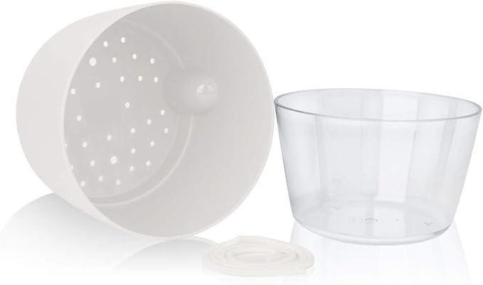 Vanavazon 6 Inch Self Watering Planter Pots for Indoor Plants, 3 Pack African Violet Pots with Wick Rope-White