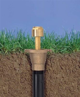 3-Pack Orbit 54071 Brass Pop-Up Flush Head Sprinkler with Half Pattern Spray Nozzle - Brass Pop-Up Sprinklers for Half Pattern Spray