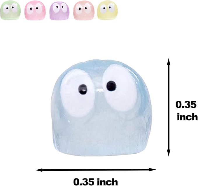 6pcs Plants Magnets Tiny Plant Safe Magnets Miniature Figurines, Fairy Garden Supplies House Plant Leaf, Key Holder Decorative (6 Dust Bunnies)