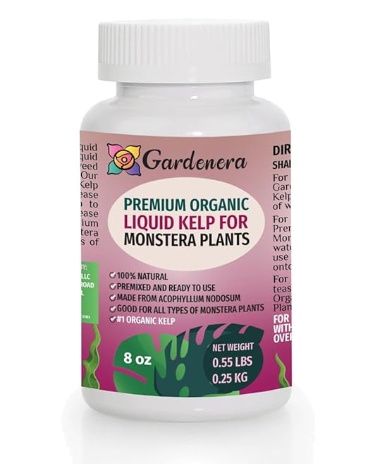Monstera Plant Superfood - 8 oz - Organic Liquid Kelp Fertilizer for Stunning Growth and Vibrant Foliage