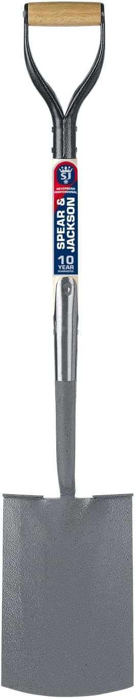 Spear & Jackson 1071AL Neverbend Professional Treaded Digging Spade, Gray