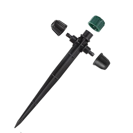 Drip Irrigation Emitters for 1/4" Tubing,Adjustable 360 Degree Automatic Irrigation Dripper on 6.5" Arrow Stake for Garden Irrigation System(30Pcs Irrigation Drippers)