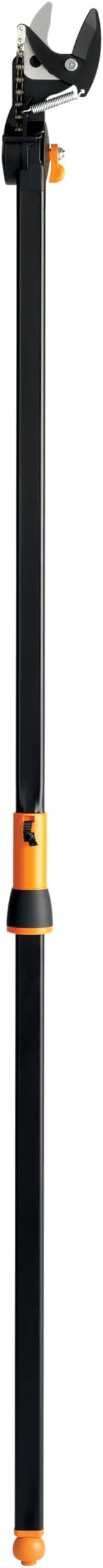 Fiskars 5ft Ropeless Tree Trimmer with Rotating Head, Long Handle Stik Pruner, Branch Cutter to Prune High Branches or Low Shrubs, Garden and Yard Tools