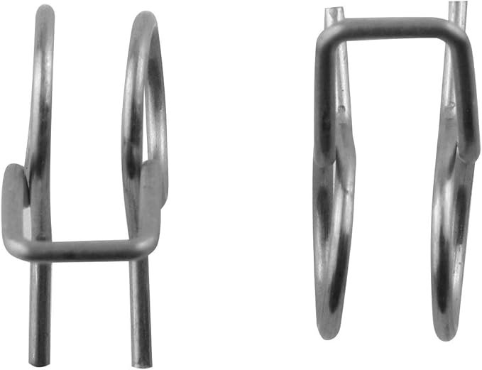 50pcs Irrigation Hose Clamp 1/4" Inner Diameter Stainless Steel Double Coil Spring Water Pipe Clamp for Garden Irrigation Pipe