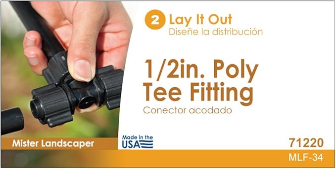 Mister Landscaper 1/2-in Poly Tee Fitting
