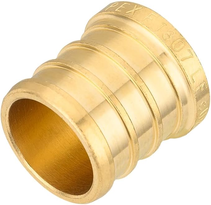 (Pack of 200) EFIELD Pex Plug 1-inch End Cap Brass Crimp Fittings, ASTM F1807
