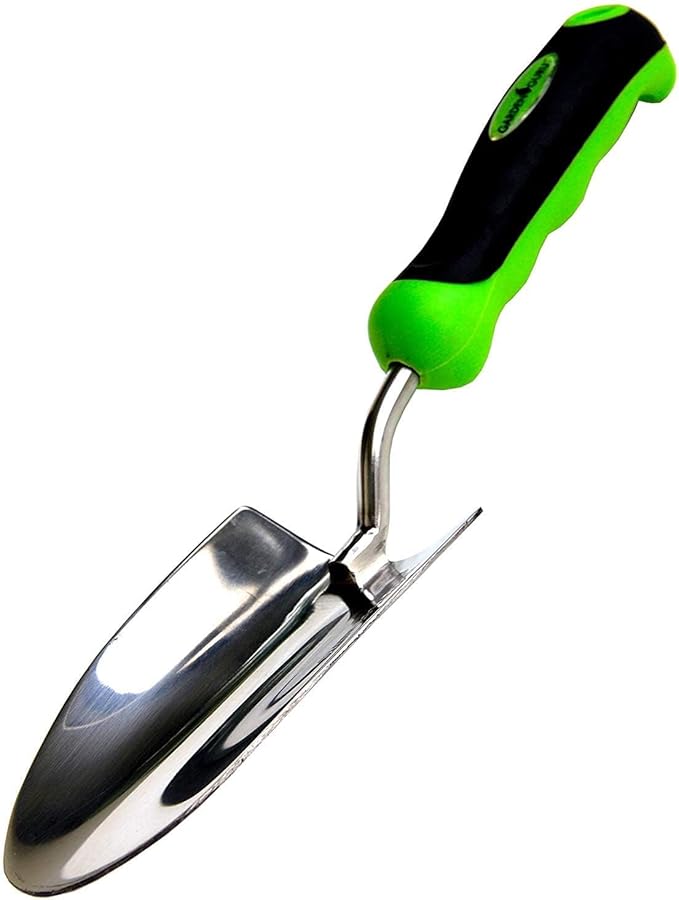 Garden Guru Heavy Duty Garden Trowel Hand Shovel for Gardening - Strong Stainless Steel - Rust Resistant - Ergonomic Grip - Perfect Trowel Garden Tool for Soil Digging Planting Transplanting Weeding
