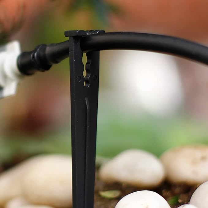 50 Pcs Irrigation Support Stakes for 1/4-Inch Drip Tubing