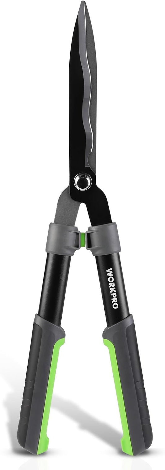 WORKPRO Garden Hedge Shears, 23" Manual Hedge Clippers, Professional Bush Cutter, Gardening Pruners Scissors, Hedge Trimmers, Shears Gardening Tools for Pruning Borders & Shrubs