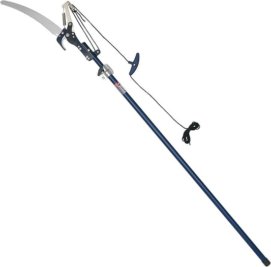 Spear & Jackson 4930FZ Razorsharp Telescopic Tree Pruner, Extendable Pole Handle for Removing High Branches, Sharp Saw Blade for Cutting Thick Limbs and Powerful Pull Cord Lopper for Light Trimming