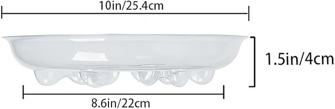 Idyllize 15 Pack Assorted Sizes 6 8 10 Inch Clear Thick Plastic Heavy Duty Sturdy Plant Saucer Drip Trays for pots, 5 Pieces of Each Size (Assorted Sizes 6'', 8'', 10'')