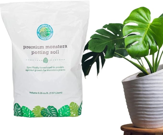 Premium Monstera Potting Soil - Quick Drain Potting Soil for Monstera Deliciosa/Swiss Cheese Plant
