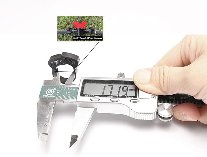 50pieces 1/2 inch Plastic hose Clamp for Drip Irrigation Tubing